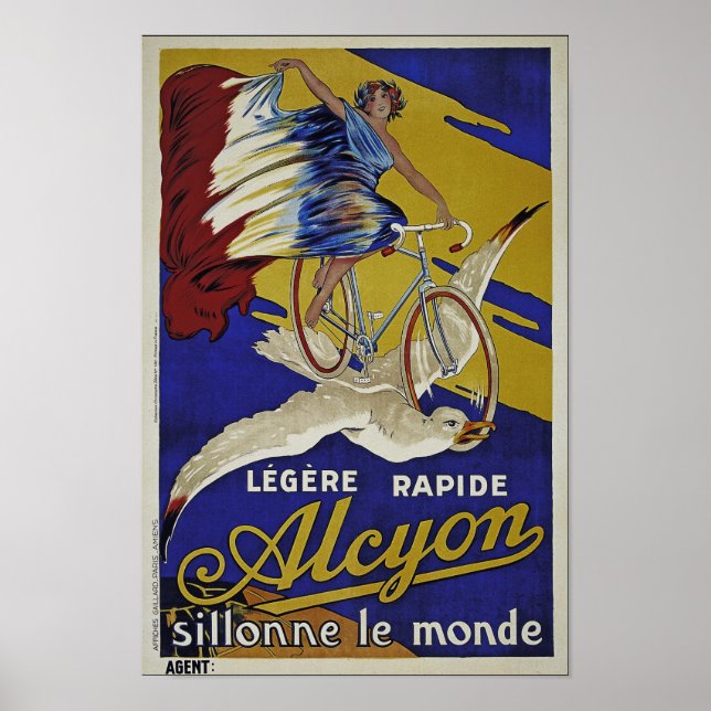 Poster Cycles Alcyon - Reproduction de qualité - Non rest (Devant)