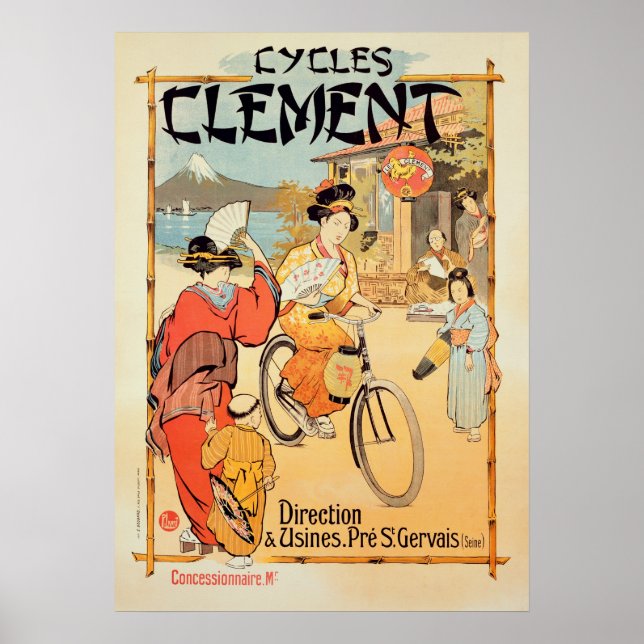 Poster Cycles Clement Pre Saint-Gervais (Devant)
