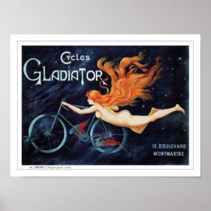 Poster Cycles Gladiator Vélos Vintages - George Massias