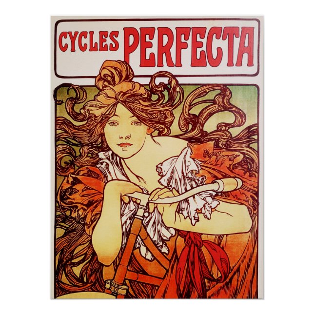 Poster Cycles Perfecta par Alphonse Mucha (Devant)