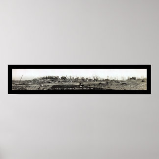 Poster Cyclone Fergus Falls Photo 1919