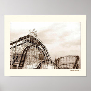 Poster Cyclone Rollercoaster