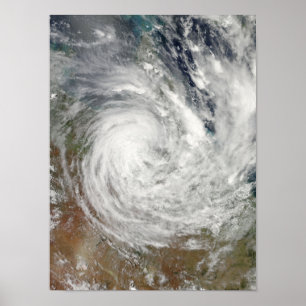 Poster Cyclone tropical Yasi sur l'Australie 2
