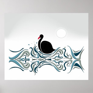 Poster Cygne noir