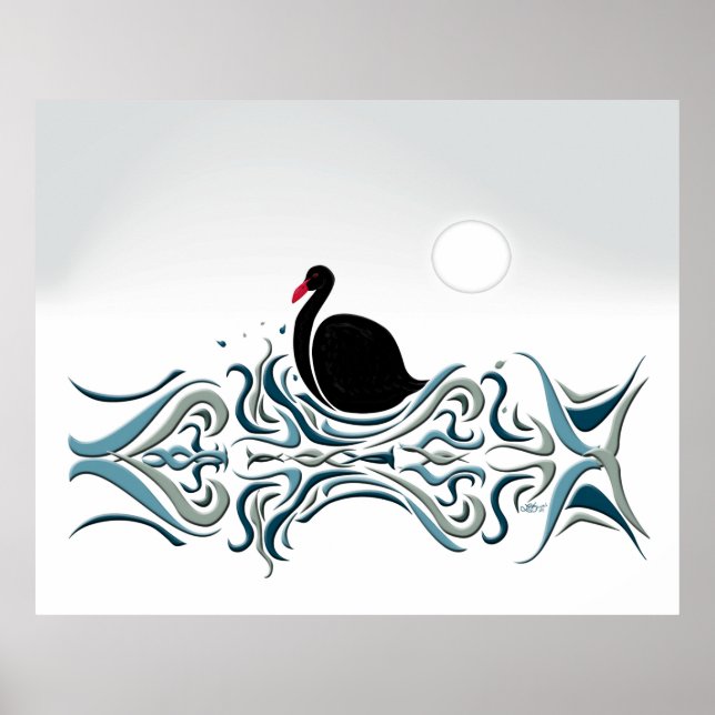 Poster Cygne noir (Devant)