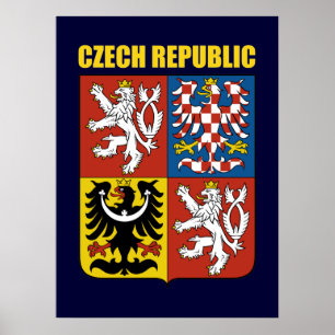 Poster Czech Republic Coat of Arms