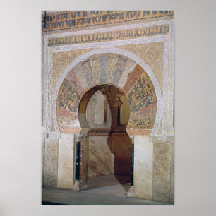 Poster d4 : Mezquita : Entrée du Mihrab, c.786