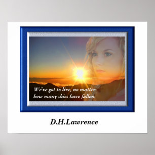 Poster D. H. Lawrence - Quote