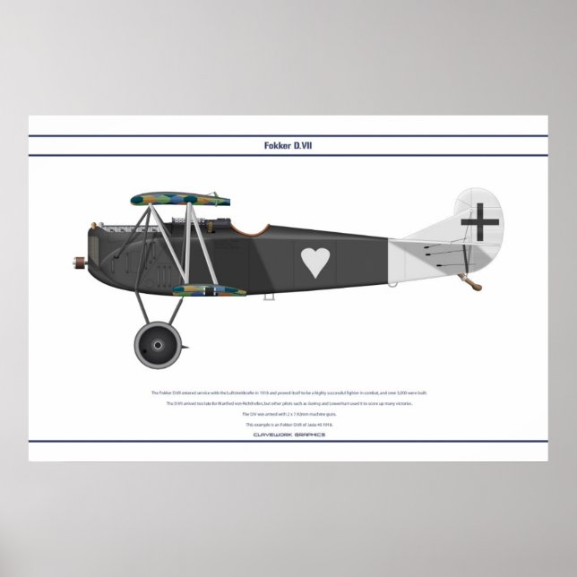 Poster D.VII Jasta 40 (Devant)