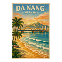 Da Nang ville, Vietnam, dans un classique rétro