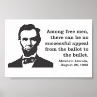 Poster d'Abraham Lincoln sur la démocratie