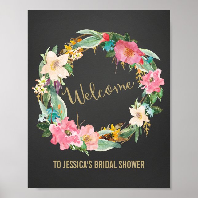 Poster d'accueil Fleurs Wreath (Devant)