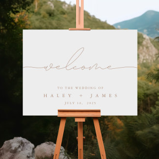 Poster d'accueil minimaliste du Mariage ivoire mod