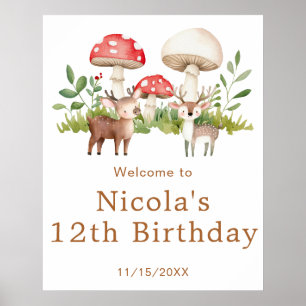 Poster d'accueil pour la fête d'anniversaire des c