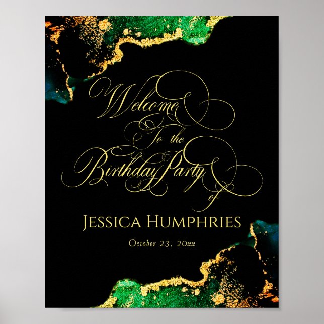Poster d'accueil pour l'anniversaire Black Emerald (Devant)