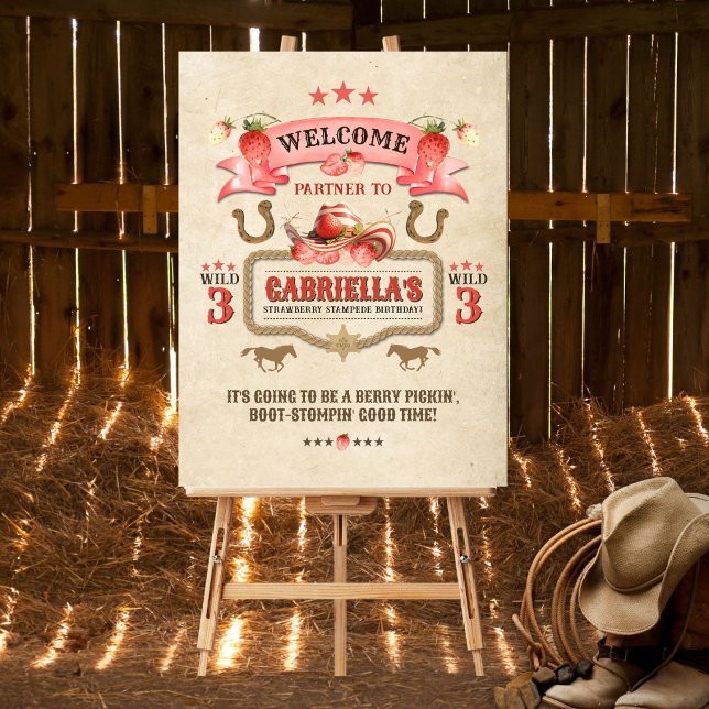 Poster d'accueil Stampede fraise (Créateur téléchargé)