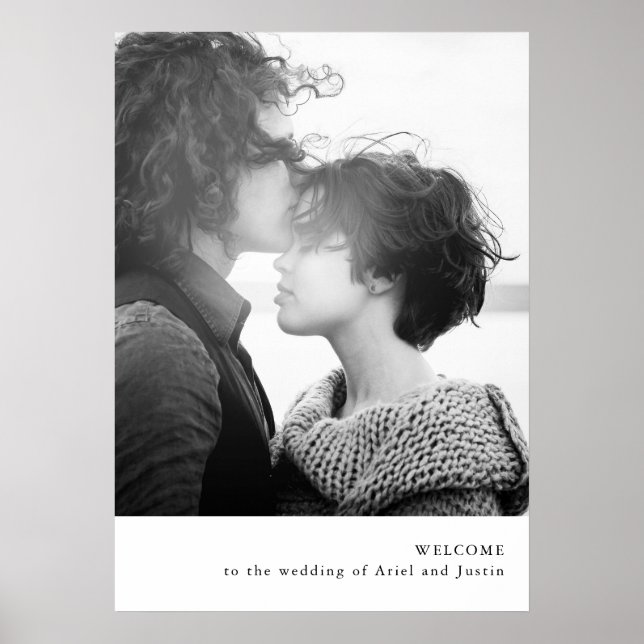 Poster d'accueil sur le thème de la photo simple (Devant)