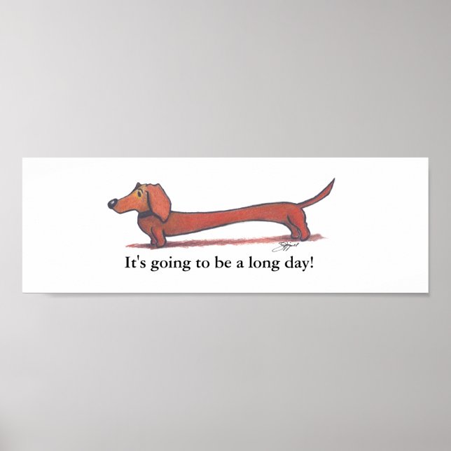 Poster Dachshund (Devant)