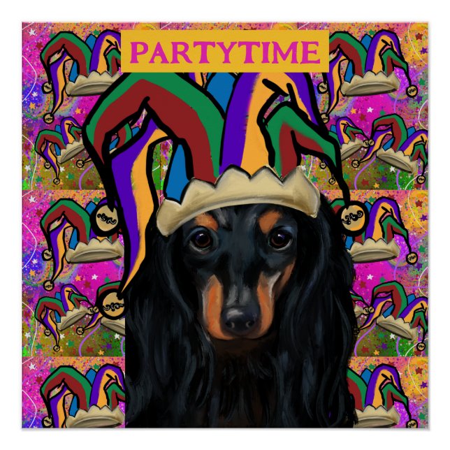 POSTER DACHSHUND            (Devant)