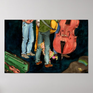 Poster daddy joue à l'affiche bluegrass