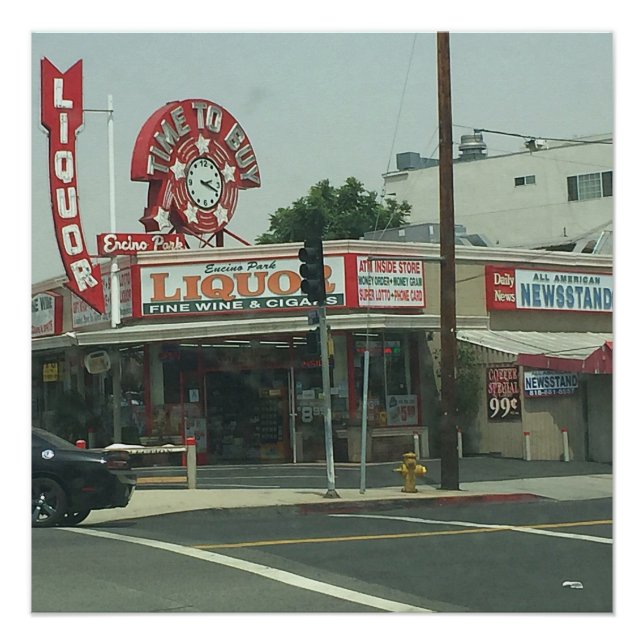 Poster d'affichage de Los Angeles Retro (Devant)