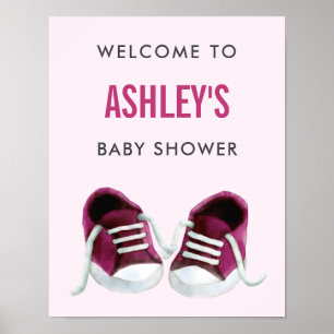 Poster d'Affiche de bienvenue Baby shower Basket r