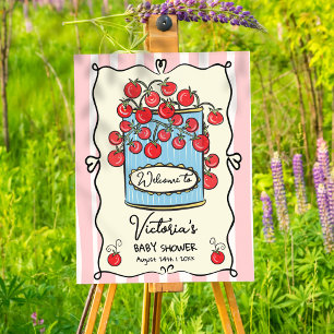 Poster d'Affiche de bienvenue Baby shower Cherry T