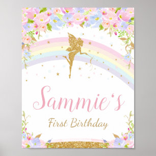 Poster d'Affiche de bienvenue de fête d'anniversai