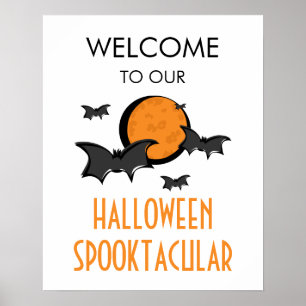 Poster d'Affiche de bienvenue de la fête d'Hallowe
