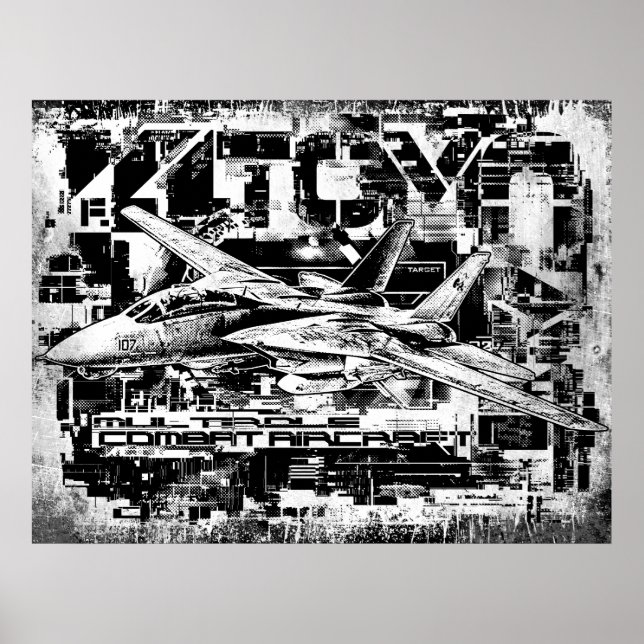 Poster d'affiche de la valeur de Tomcat F-14 (Matt (Devant)