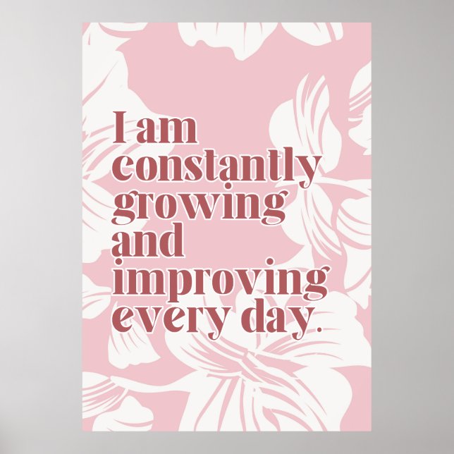 Poster d'Affirmation Self Love (Devant)