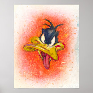 Poster DAFFY DUCK™ en orange