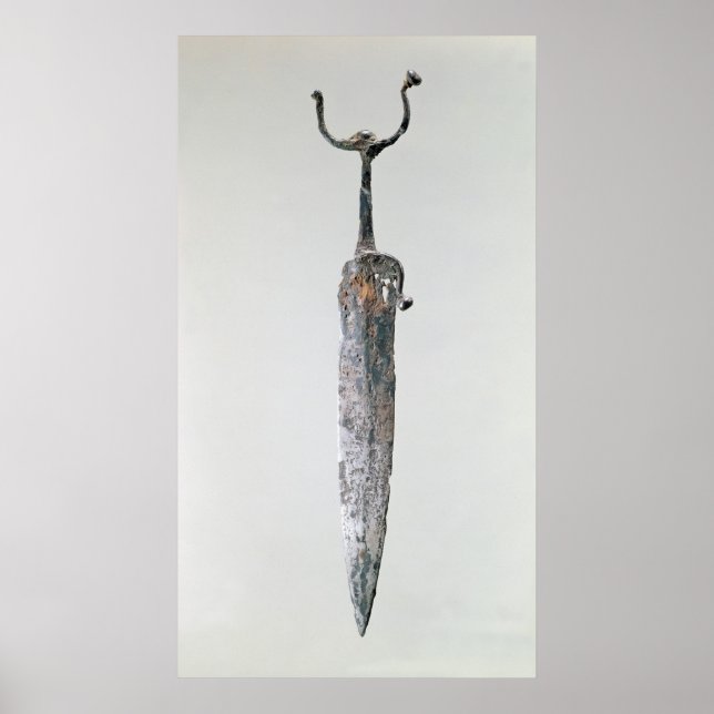 Poster Dagger, Halstatt Culture, c.750-450 av. (Devant)