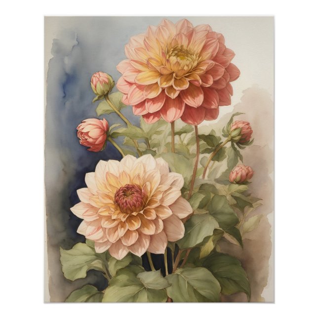 Poster Dahlia (Devant)