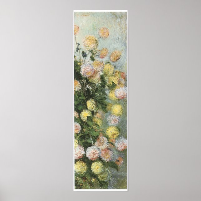 Poster Dahlias, 1883, Claude Monet (Devant)