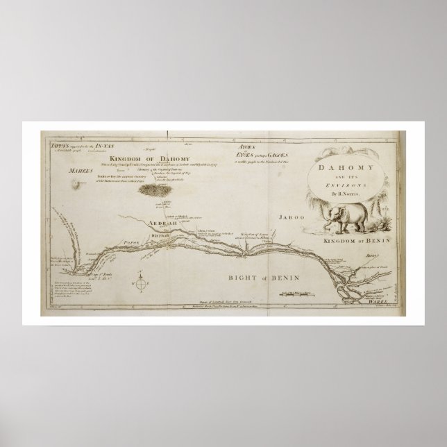 Poster Dahomey et ses environnements, de "L'histoire de D (Devant)