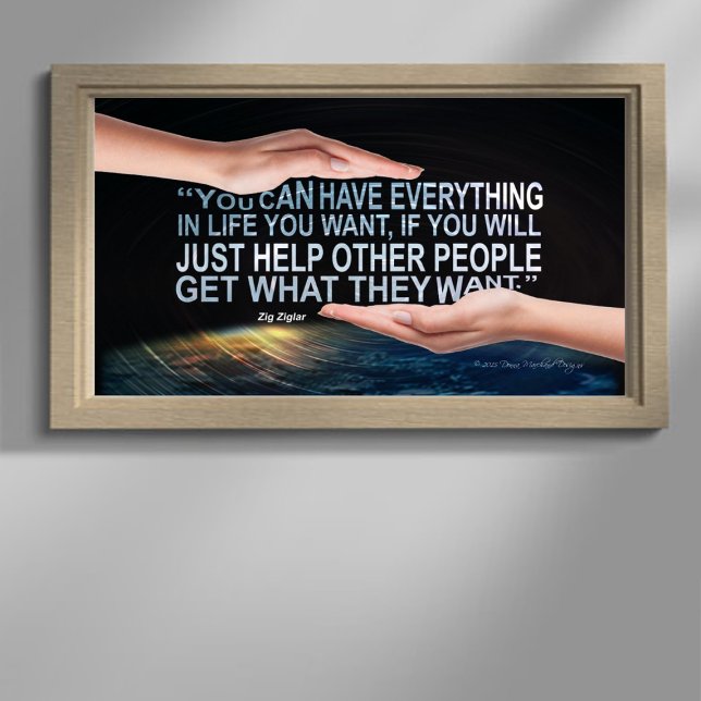 Poster d'aide (A Thoughtful Wall Art Piece for Givers & Go-Getters)