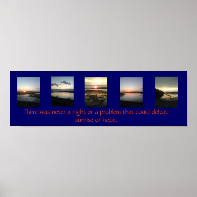 Poster daily sunrise (Devant)