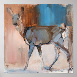 Poster Daine un cerf commun 2014