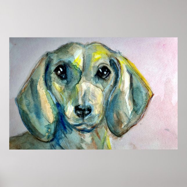Poster Dainty Dachshund (Devant)