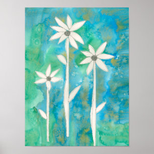 Poster Dainty Daisies I