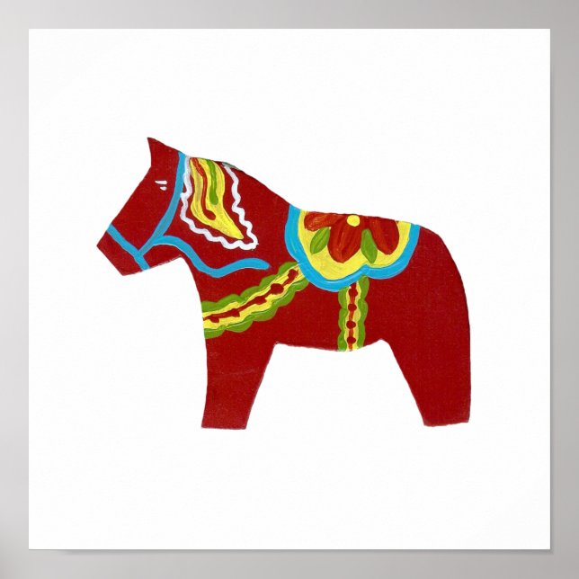 Poster Dala Horse (Devant)
