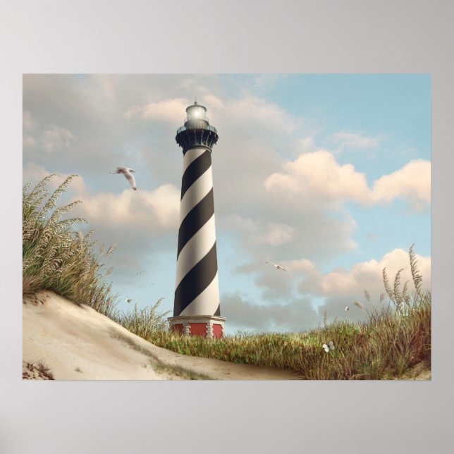 Poster d'Alan Giana "Cape Hatteras Light" (Devant)