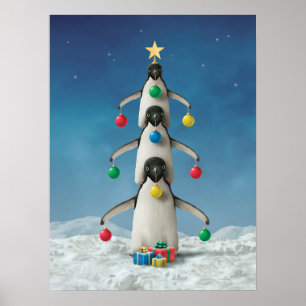 Poster d'Alan Giana "Oh Penguin Tree"