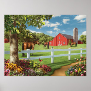 Poster d'Alan Giana "Pastures du hasard 2"