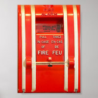 Poster d'alarme incendie