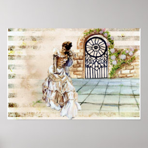 Poster Dame victorienne