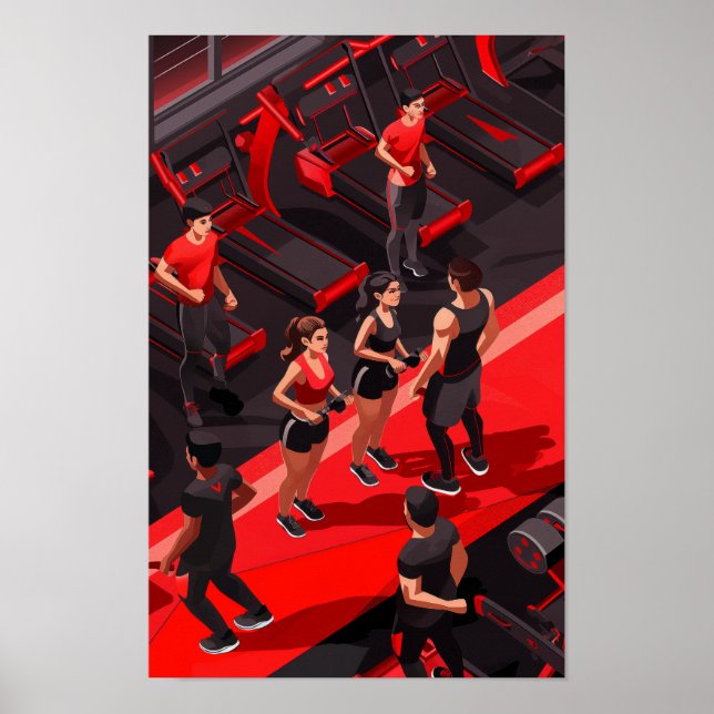 Poster d'amorçage Whimsical et Vibrant Fitness (Devant)