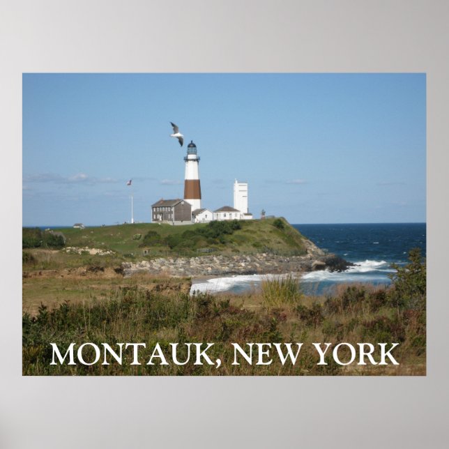 Poster d'amour du phare de MONTAUK Seagull (Devant)