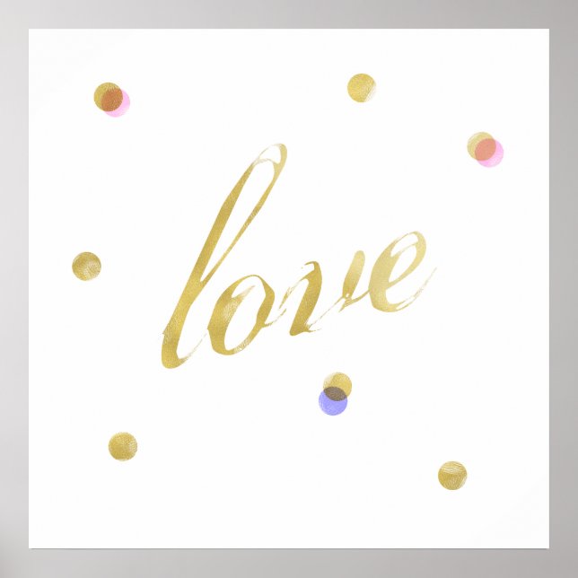 Poster d'amour Gold (Devant)